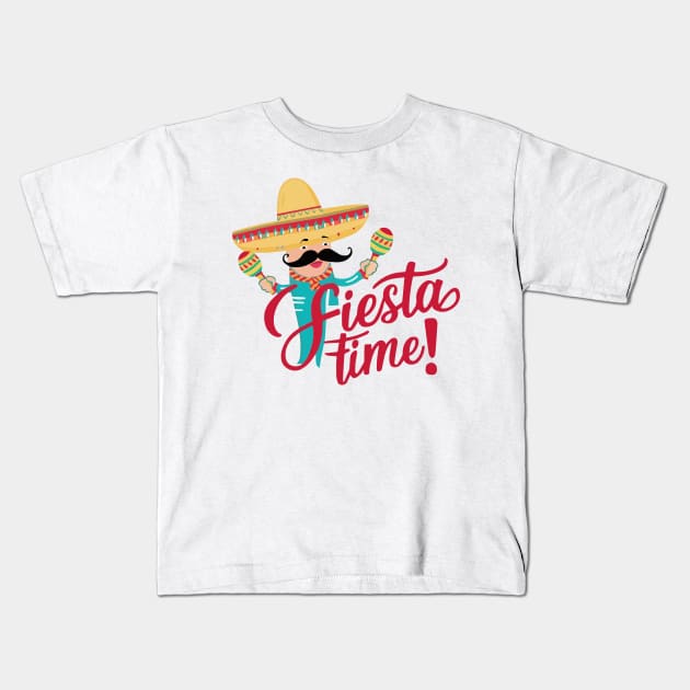 fiesta time Kids T-Shirt by bashiro